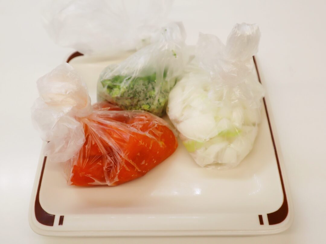 冷凍した野菜